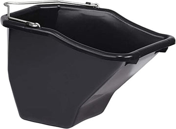HORSE CARE:GROOMING:FLAT BACK BUCKET (Black)