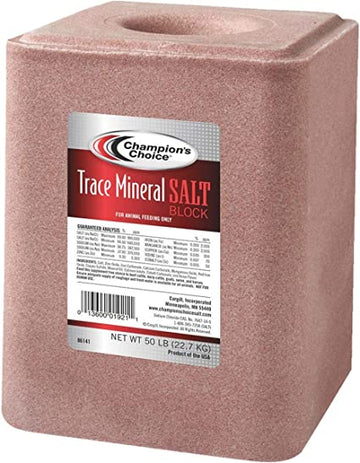 HORSE CARE:SALTS AND MINERALS:RH MINERALS SALT BLOCK WHITE 50 L