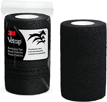 HORSE CARE:WRAPS:VETRAP TAPE 4" BLACK