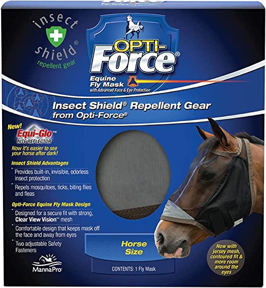 HORSE CARE:GROOMING:OPTI FORCE FLY MASK