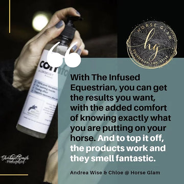 HORSE CARE:GROOMING:COMFORT LINIMENT BY THE INFUSED EQUESTRIAN